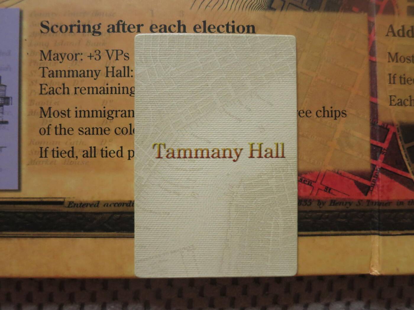 Tammany Hall karty