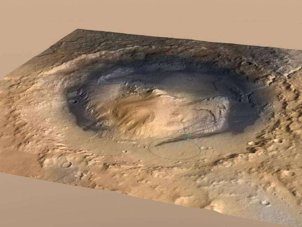 Aeolis Mons - wzgórze w marsjańskim kraterze, powstało przez wiatr