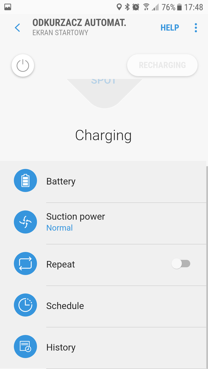 Test robota sprzątającego Samsung VR10M703PW9 Darth Vader