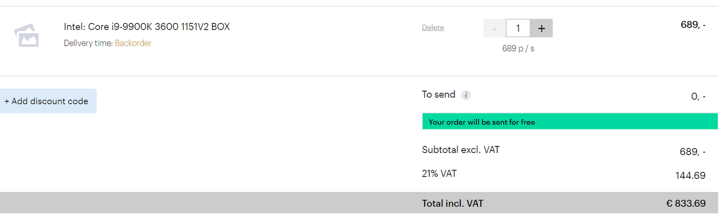 Intel Core i9-9900K i i7-9700K dostępne w przedsprzedaży