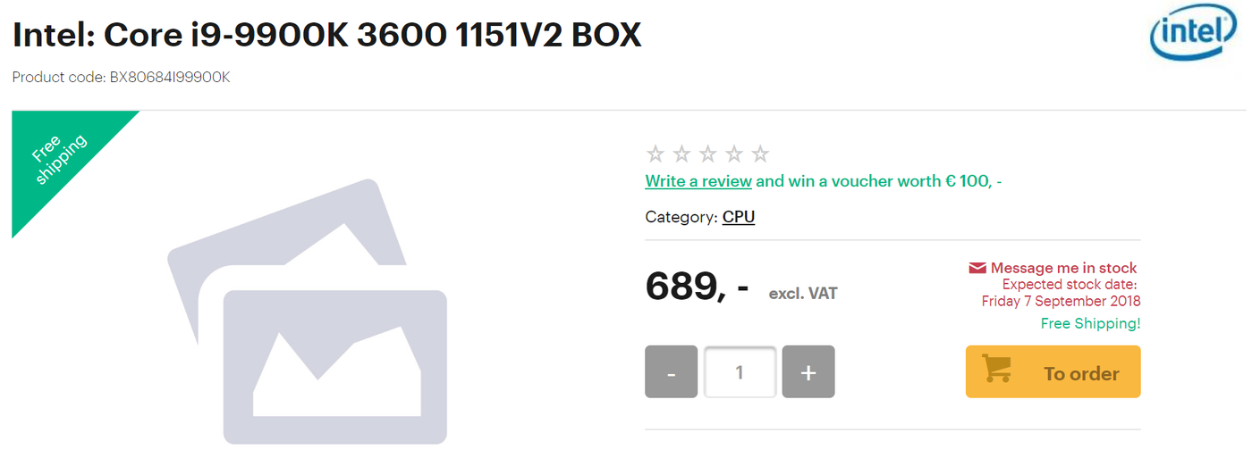 Intel Core i9-9900K i i7-9700K dostępne w przedsprzedaży