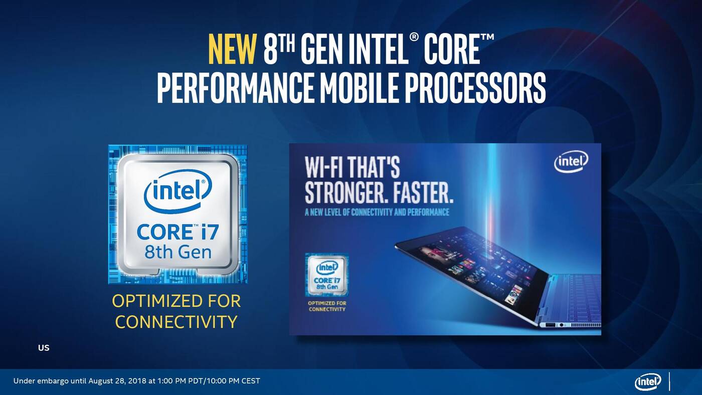 Intel, CPU, laptopy, notebooki, ultrabooki, Intel Core, i7, i5, i3, Amber Lake, Whiskey Lake, mobile