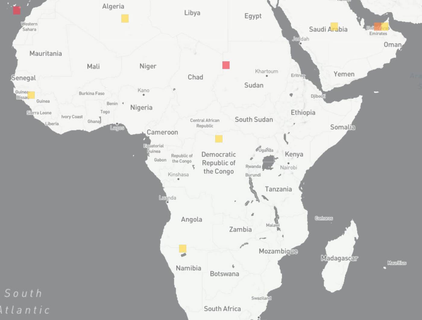 Oto globalna mapa radioaktywnego gazu