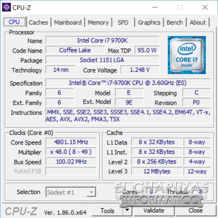 Wypłynął przedpremierowy test Intel Core i7-9700K