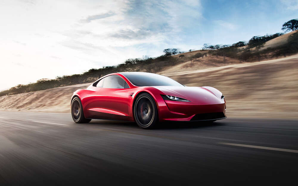 Tesla Roadster, silniki rakietowe Tesla, przyspieszenie Roadstera Tesli