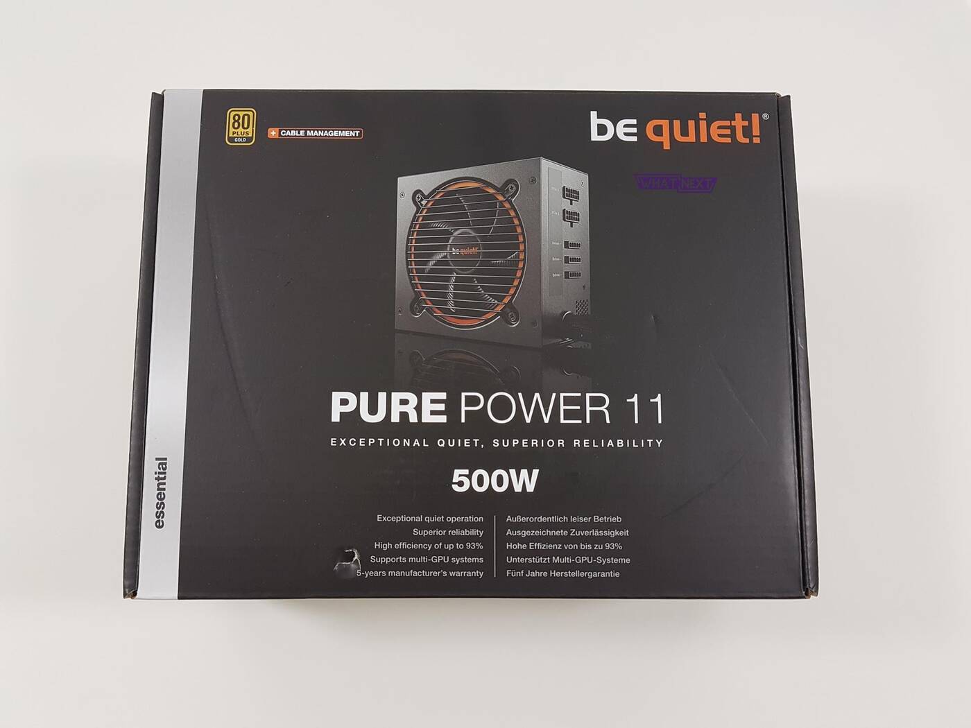 Test zasilacza be quiet! Pure Power 11 500W CM