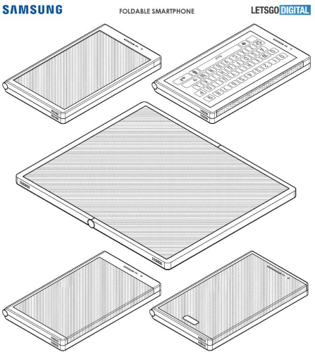 samsung, patent samsung, składany smartfon, składany smartfon samsung, galaxy F
