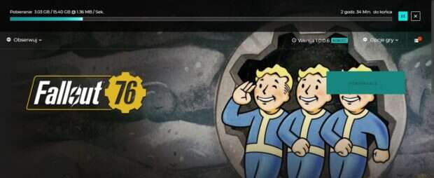 Pierwsza poważna aktualizacja Fallout 76 waży 48 GB