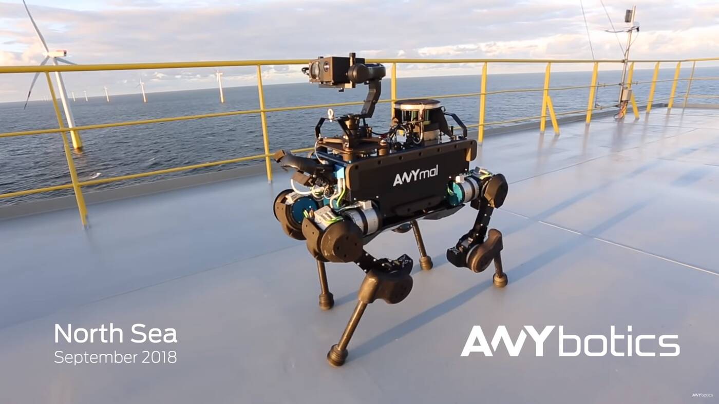 Autonomiczny robo-pies ANYbotics patroluje nadmorską elektrownie