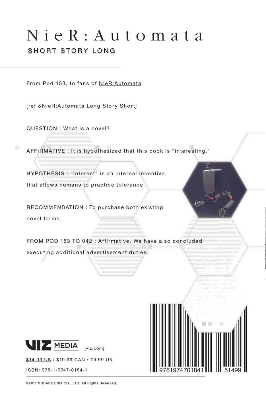 Książka NieR Automata Short Story Long z datą premiery