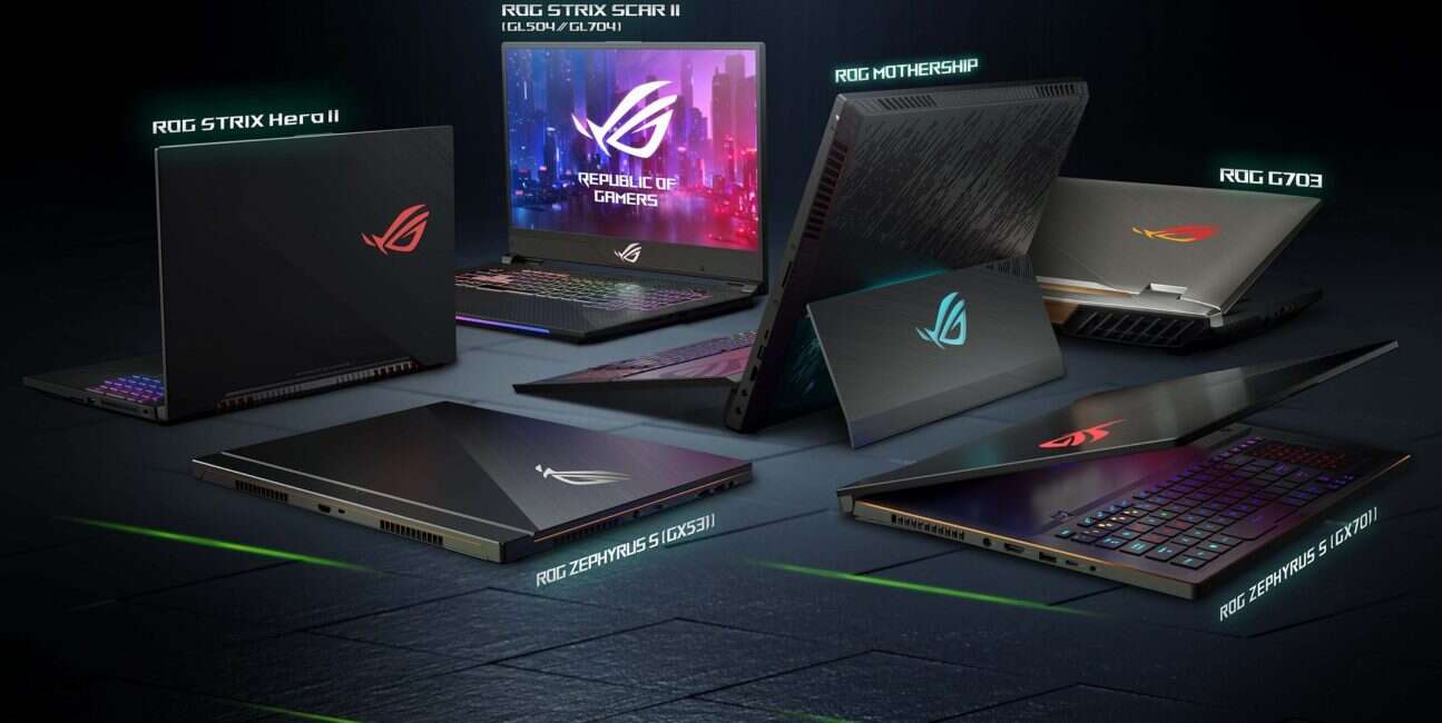 Ceny notebooków ROG ASUSa z kartami GeForce RTX