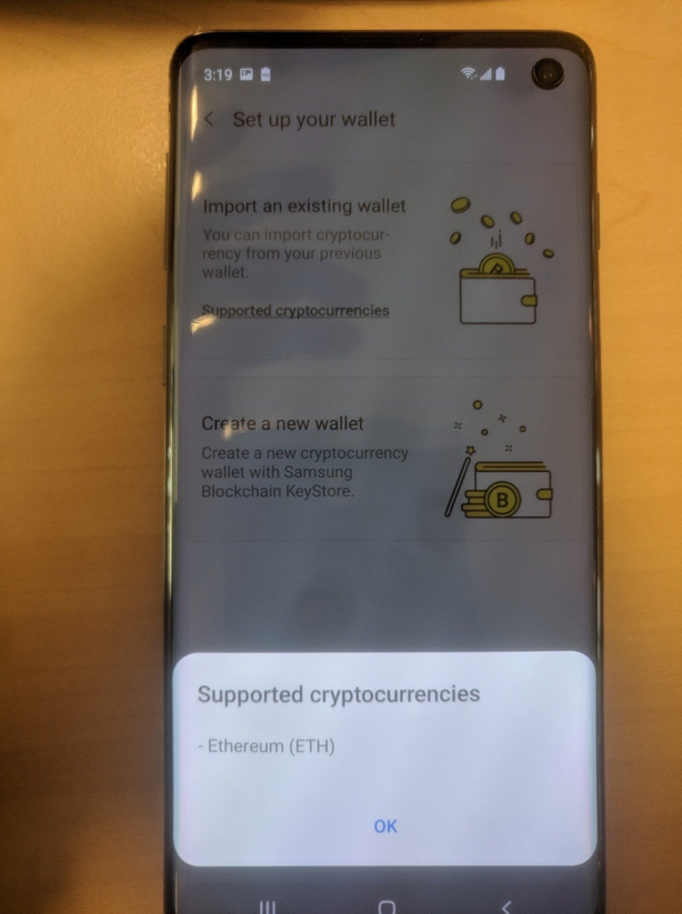 Galaxy S10, samsung Galaxy S10, blockchain Galaxy S10, kryptowaluty Galaxy S10