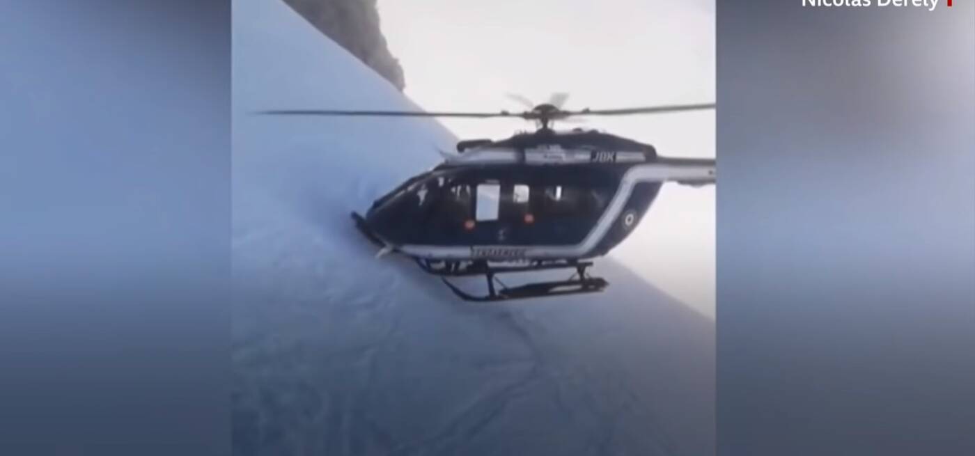 Misja ratunkowa w Aplach wymagała od pilota helikoptera wykonania niecodziennego manewru