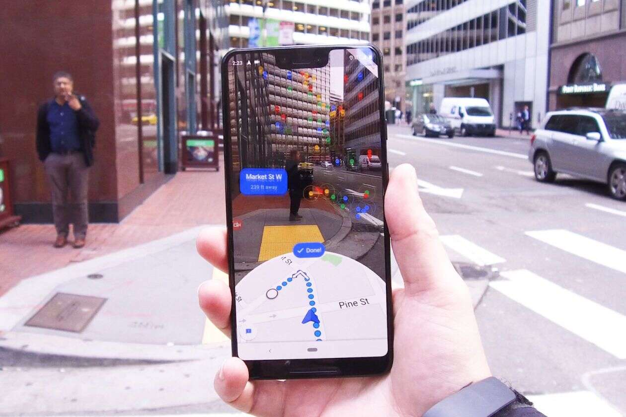 Google, mapy Google, AR Mapy, rozszerzona rzeczywistość mapy
