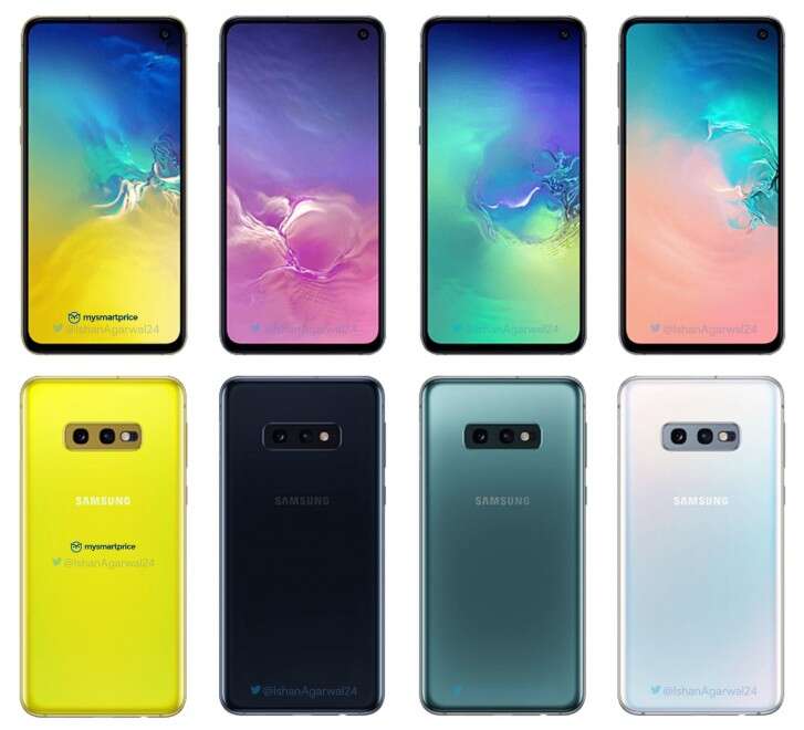 żółta wersja Galaxy S10E, żółty Galaxy S10E, modele Galaxy S10E, kolory Galaxy S10E
