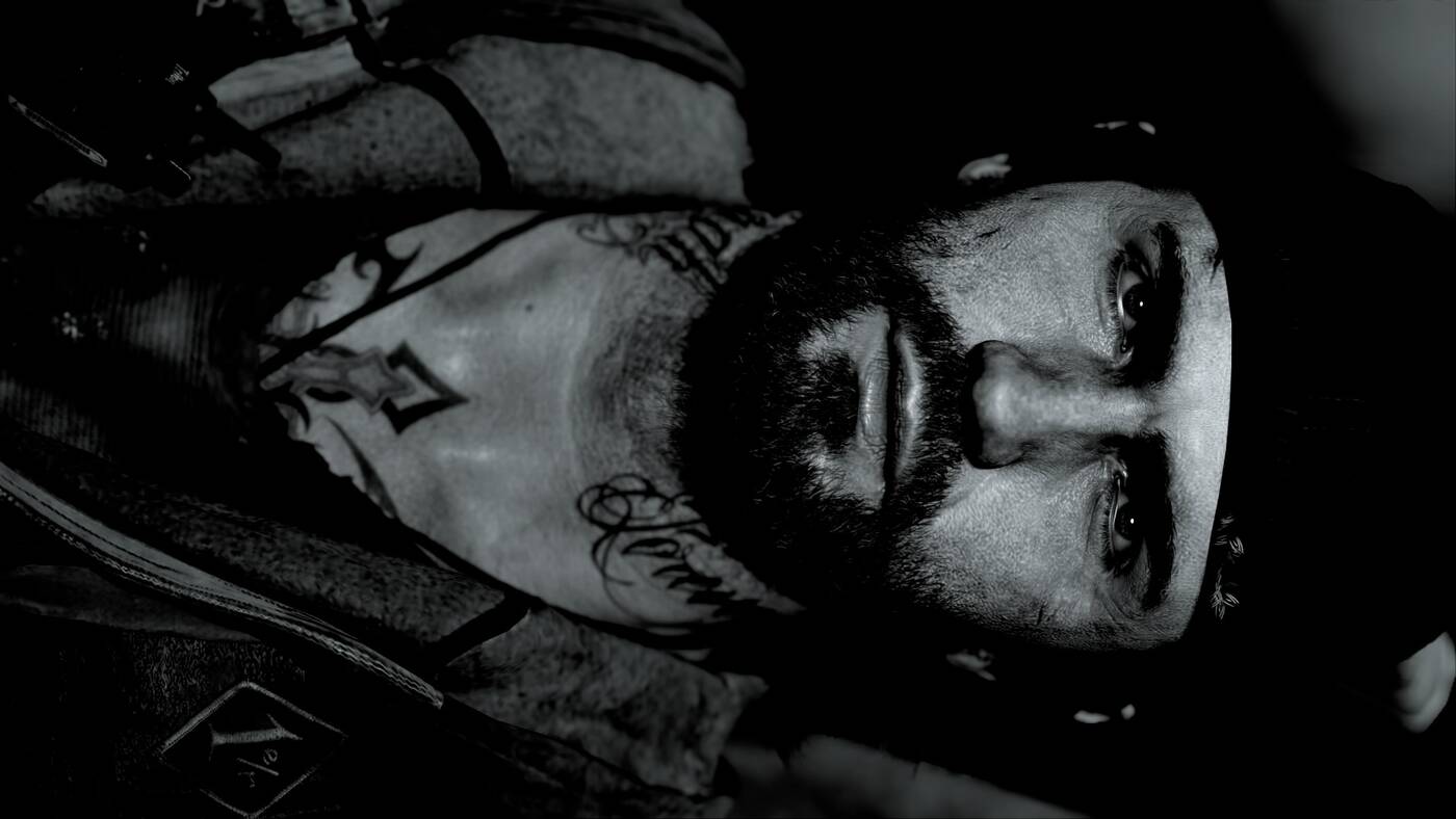 Tryb foto Days Gone - zombie z filtrem