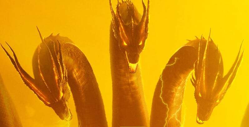 Godzilla i Gidorah na najnowszym plakacie z filmu Godzilla: Król Potworów