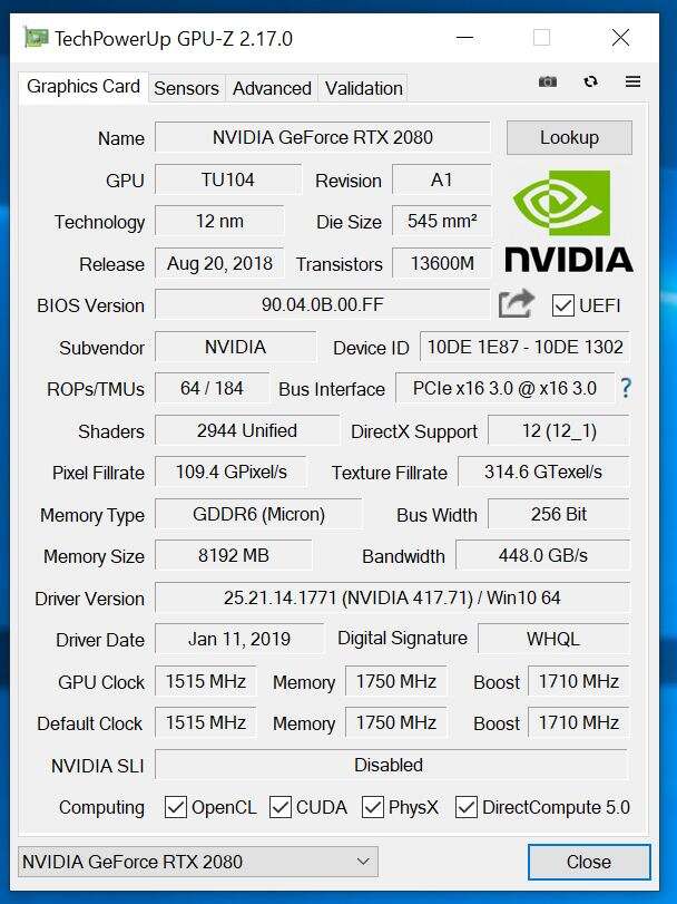 Test Inno3D GeForce RTX 2080 X2 OC