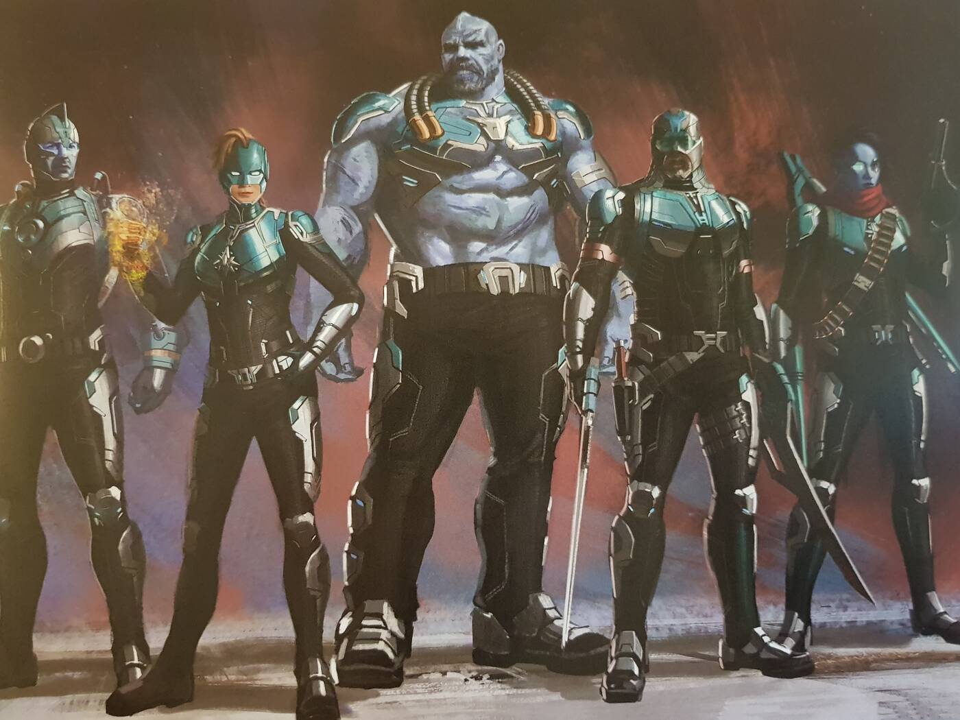 Grafiki koncepcyjne z Kapitan Marvel pokazują alternatywny wygląd Starforce