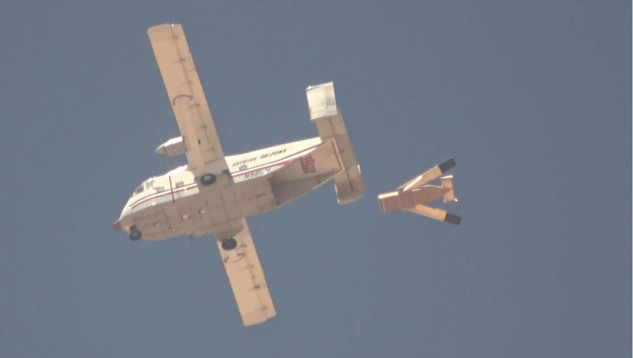 Drewniany dron zaopatrzeniowy LG-K1 już w fazie testów lotniczych