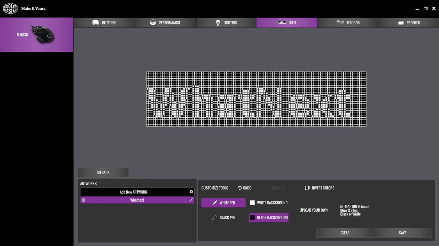 Test myszki Cooler Master MM830 z wyświetlaczem
