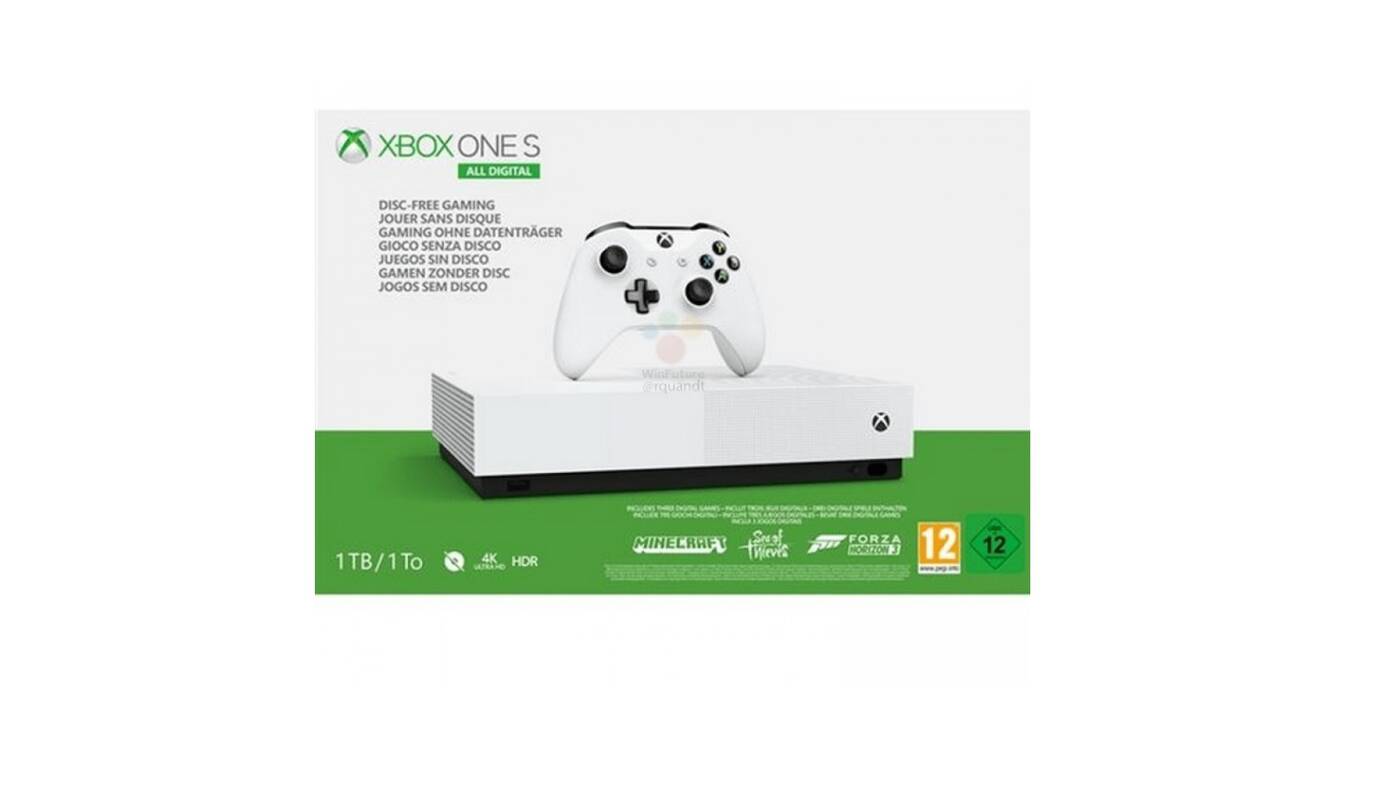 Wyciekły fotki konsoli Xbox One S All Digital