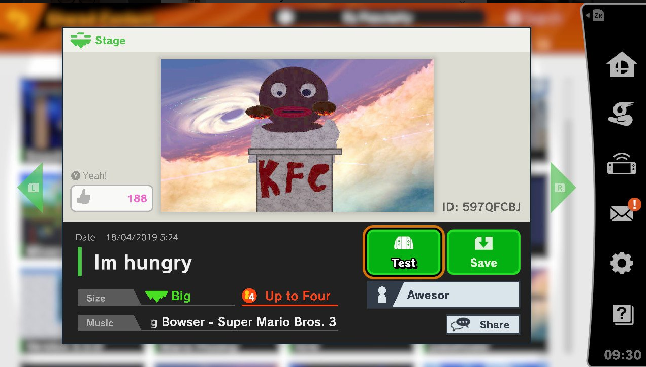 Mapy graczy Super Smash Bros - płonące World Trade Center, sikający Mario oraz inne tego typu lokacje...