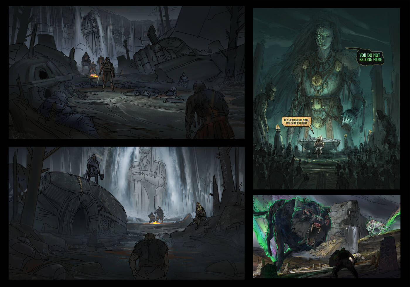 Kontynuacja God of War narysowana przez fana