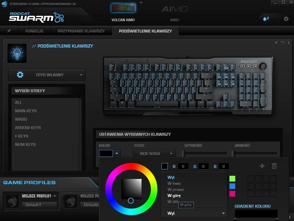 Test klawiatury Roccat Vulcan 120 AIMO z przełącznikami Titan