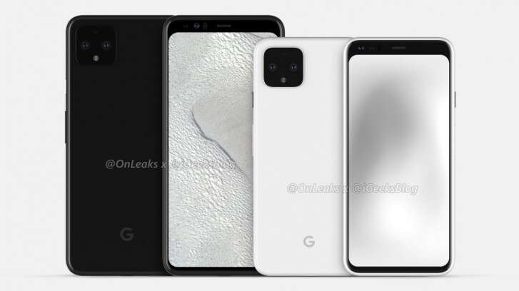 Nowe rendery smartfonów Google Pixel 4 z tajemniczą dziurą