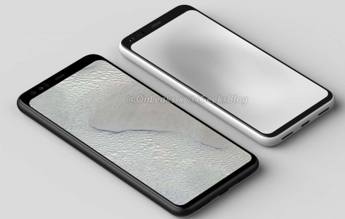 Nowe rendery smartfonów Google Pixel 4 z tajemniczą dziurą