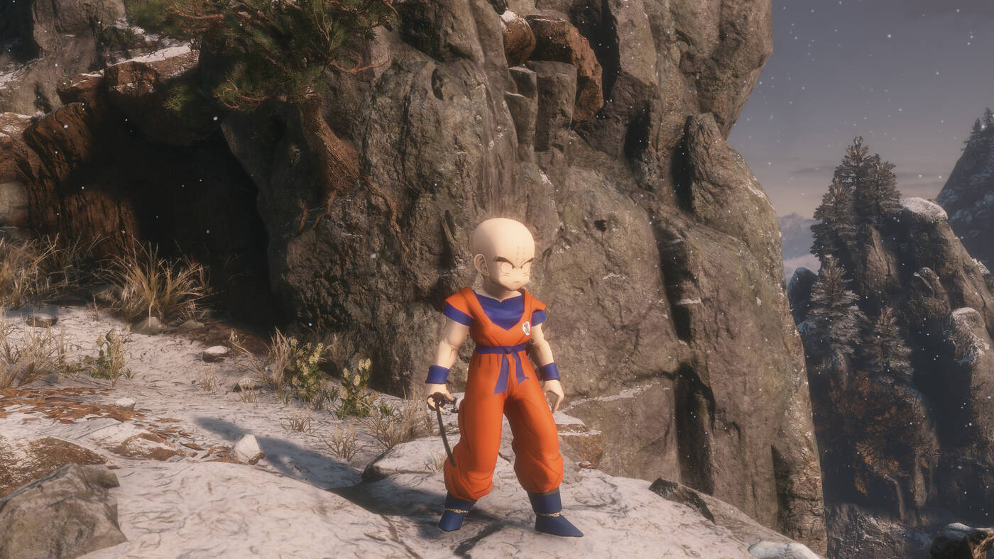 Krillin w Sekiro: Shadows Die Twice - mod do gry From Software