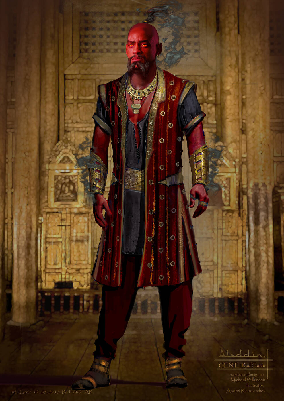 Dżin na grafikach koncepcyjnych z Aladyna. Zobaczcie jak mógłby wyglądać Will Smith!