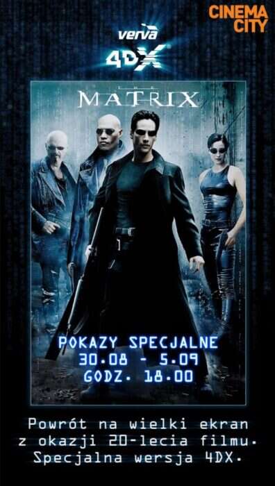 20 lat Matrixa – seans 4DX w Cinema City