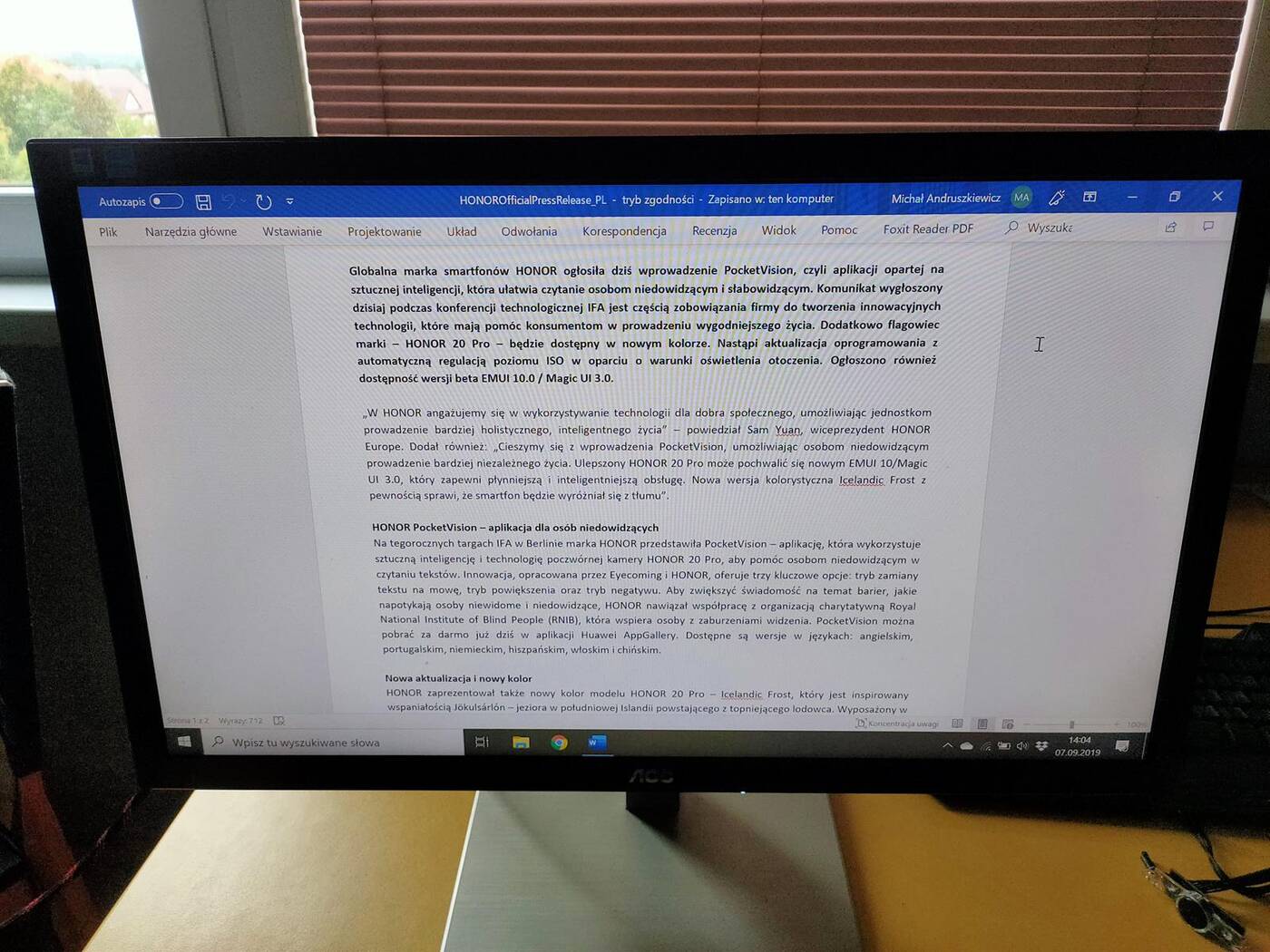 Test filtra prywatyzującego Natec Owl