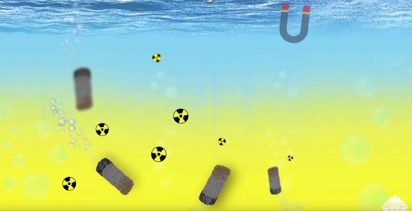 mikroroboty walczące z radioaktywność, roboty przechwytujące cząsteczki, mikroroboty vs uran, usuwanie uranu mikrorobotami