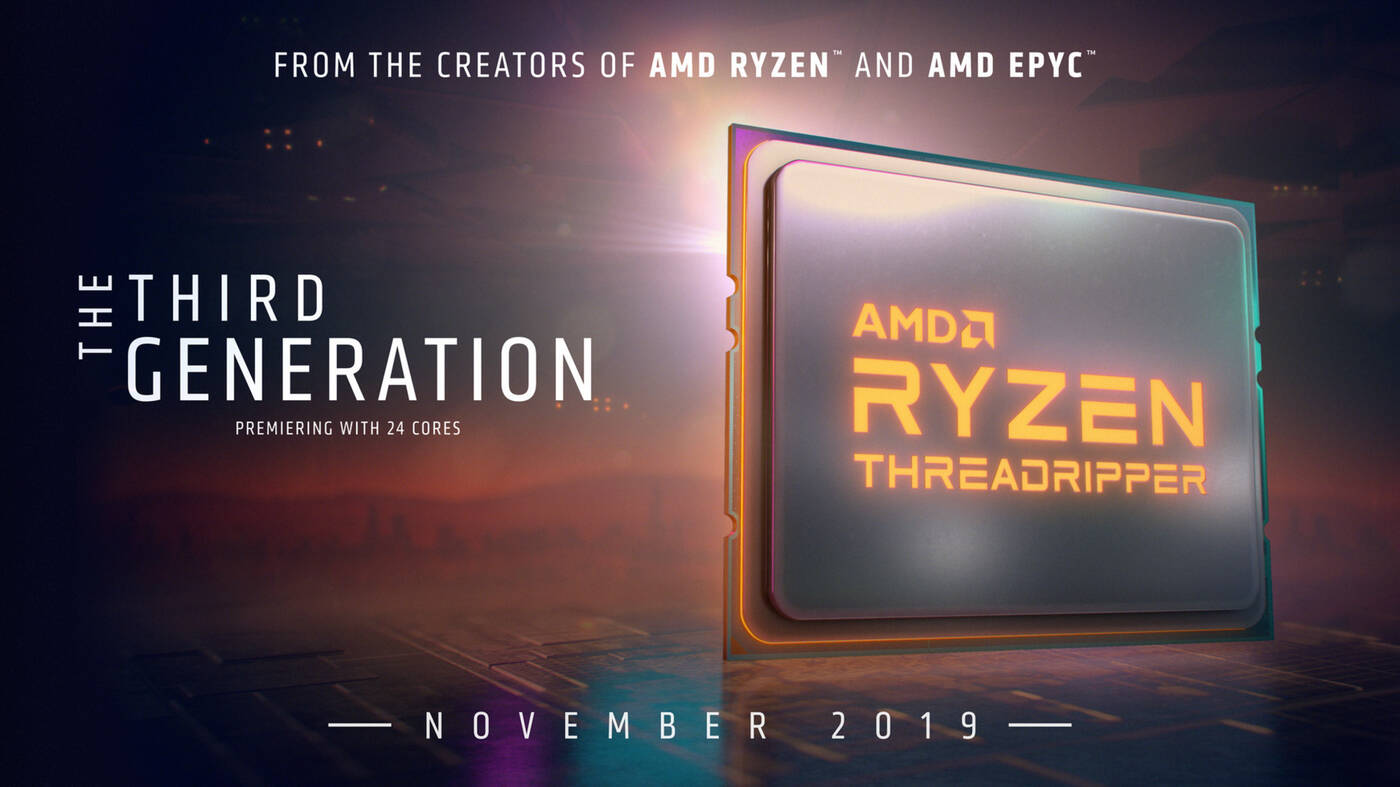 Znamy datę premiery procesorów AMD Ryzen Threadripper 3960X, 3970X i 3990X
