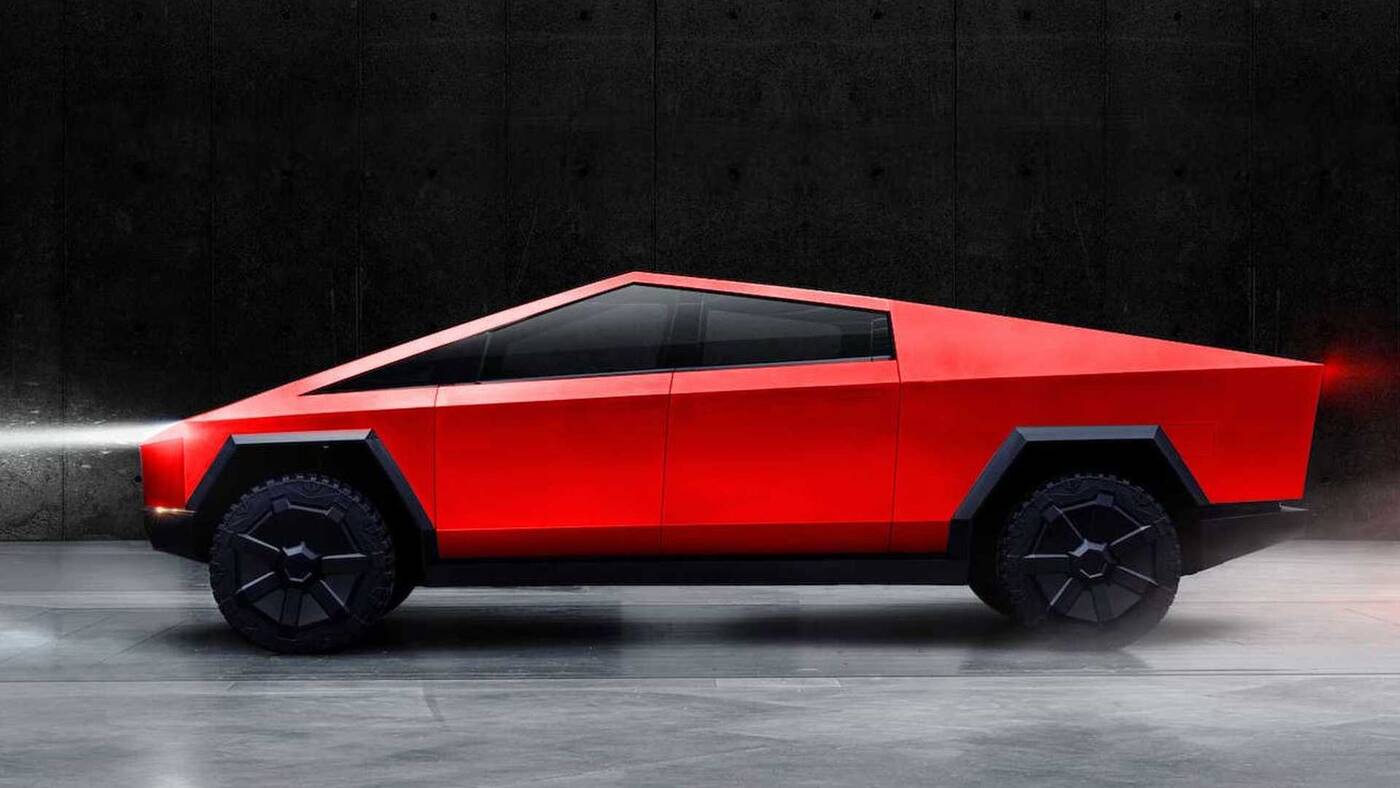 lakier Cybertruck, kolory Cybertruck, Cybertruck w kolorze, pomalowany cybertruck