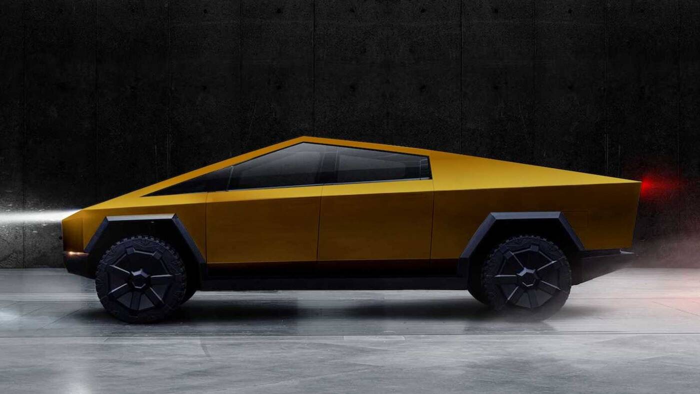 lakier Cybertruck, kolory Cybertruck, Cybertruck w kolorze, pomalowany cybertruck