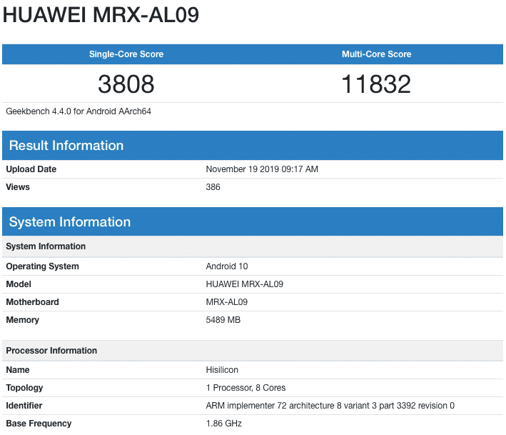 wydajność Huawei MatePad Pro, testy Huawei MatePad Pro, wyniki Huawei MatePad Pro