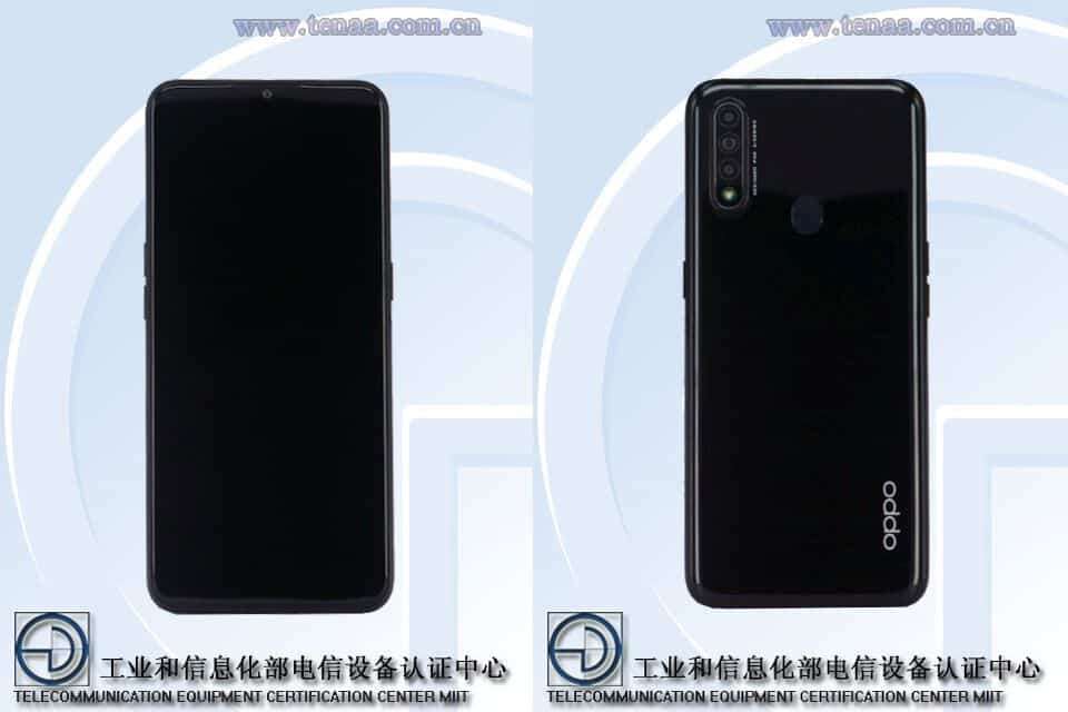 wygląd Oppo A8, design Oppo A8, render Oppo A8