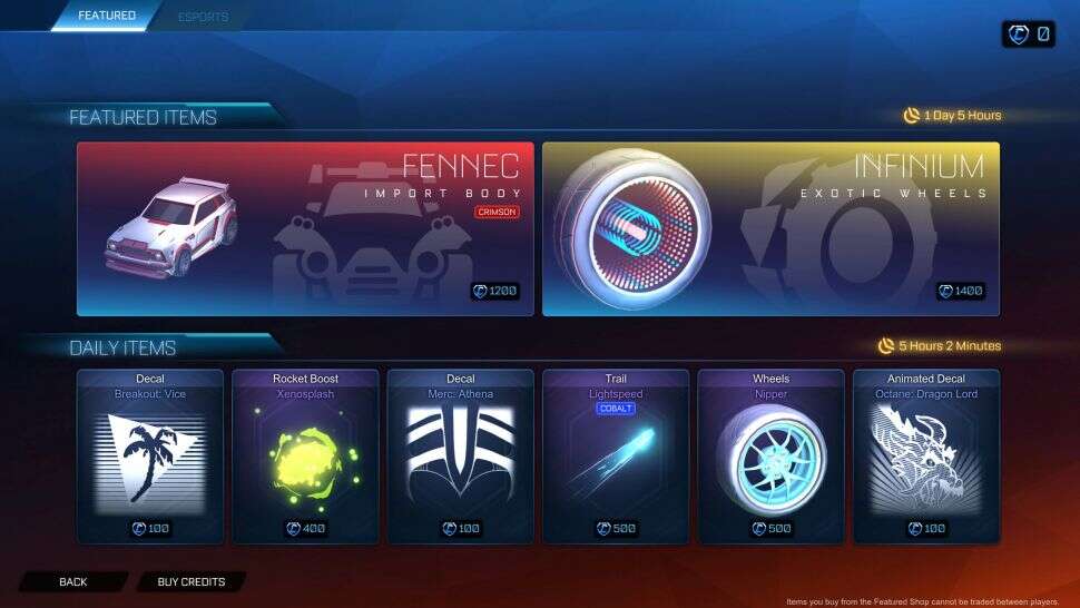 Sklep Rocket League, skrzynki Rocket League, loot boxy w Rocket League, Rocket League