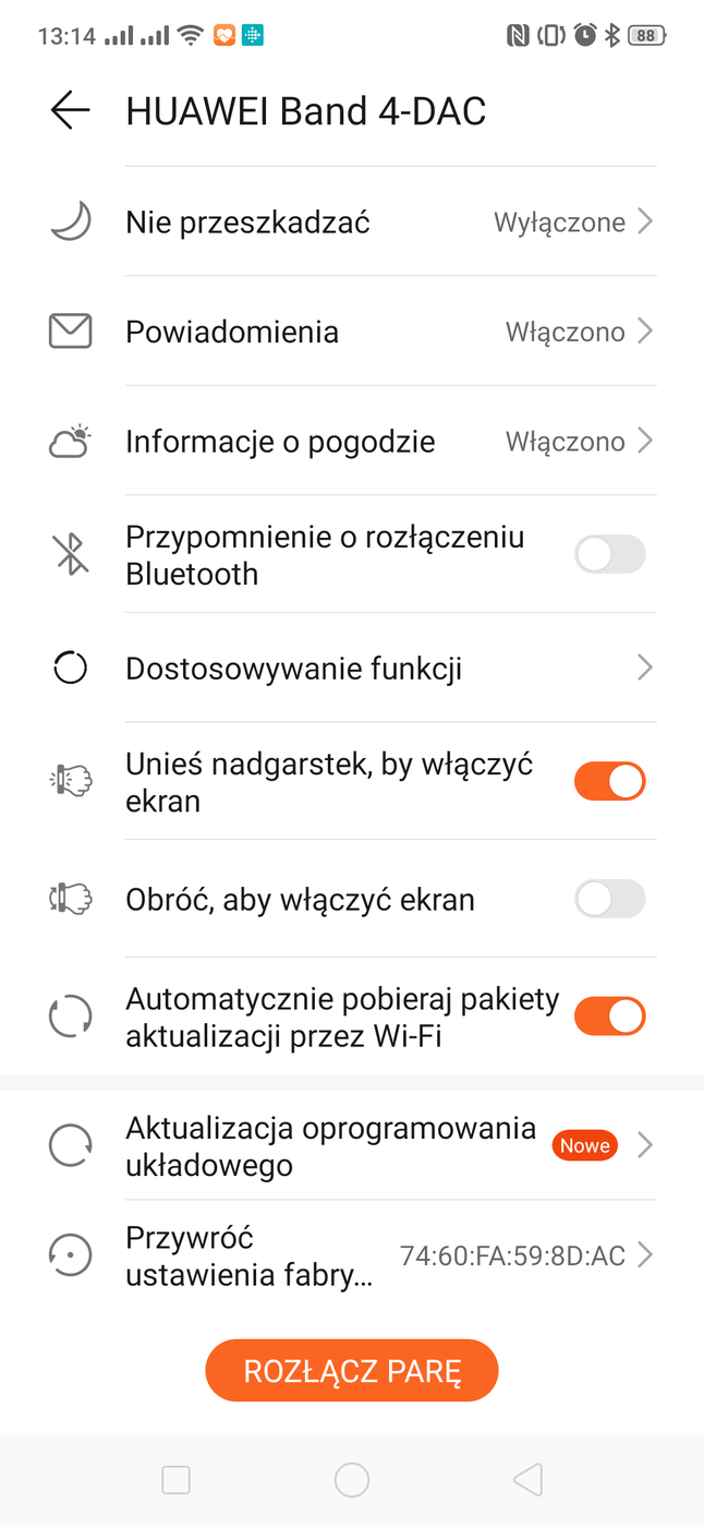 Test opaski Huawei Band 4