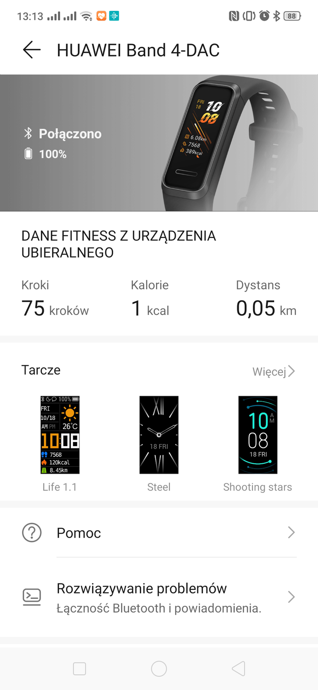 Test opaski Huawei Band 4