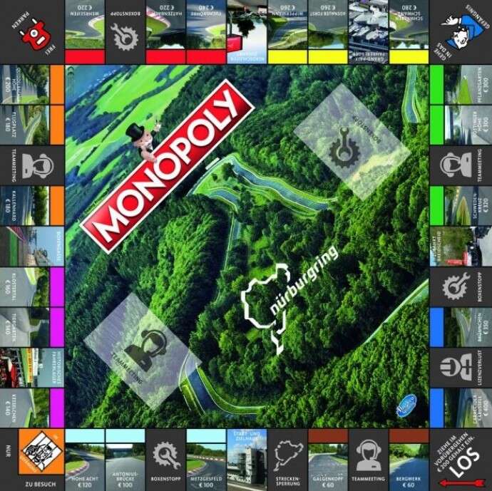 Monopoly Nurburgring, wydanie Monopoly, nowe Monopoly, motoryzacyjne Monopoly