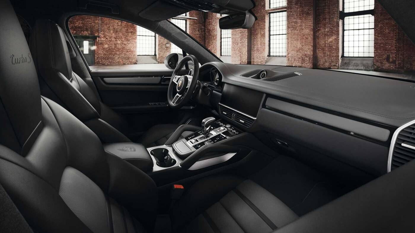 Cayenne Turbo S E-Hybrid Coupe, Porsche Cayenne Turbo S E-Hybrid, Hybrydowy Cayenne Porsche, szary Cayenne