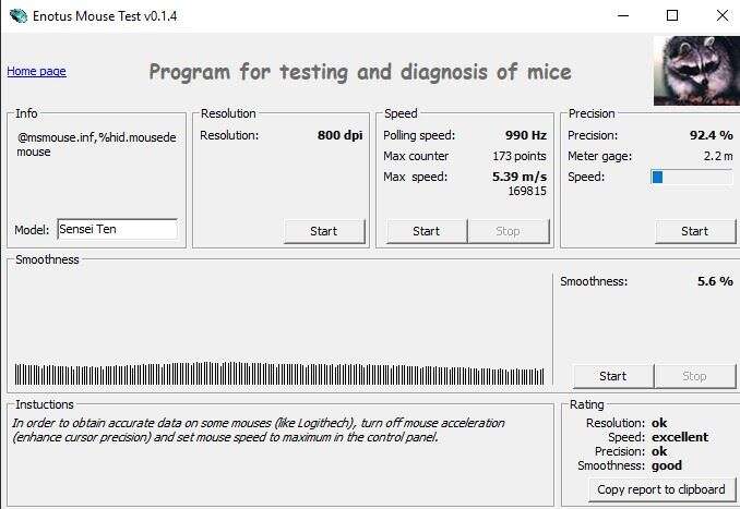 Test myszki Steelseries Sensei Ten