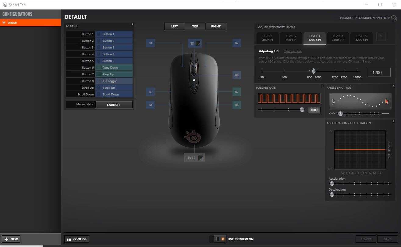 Test myszki Steelseries Sensei Ten