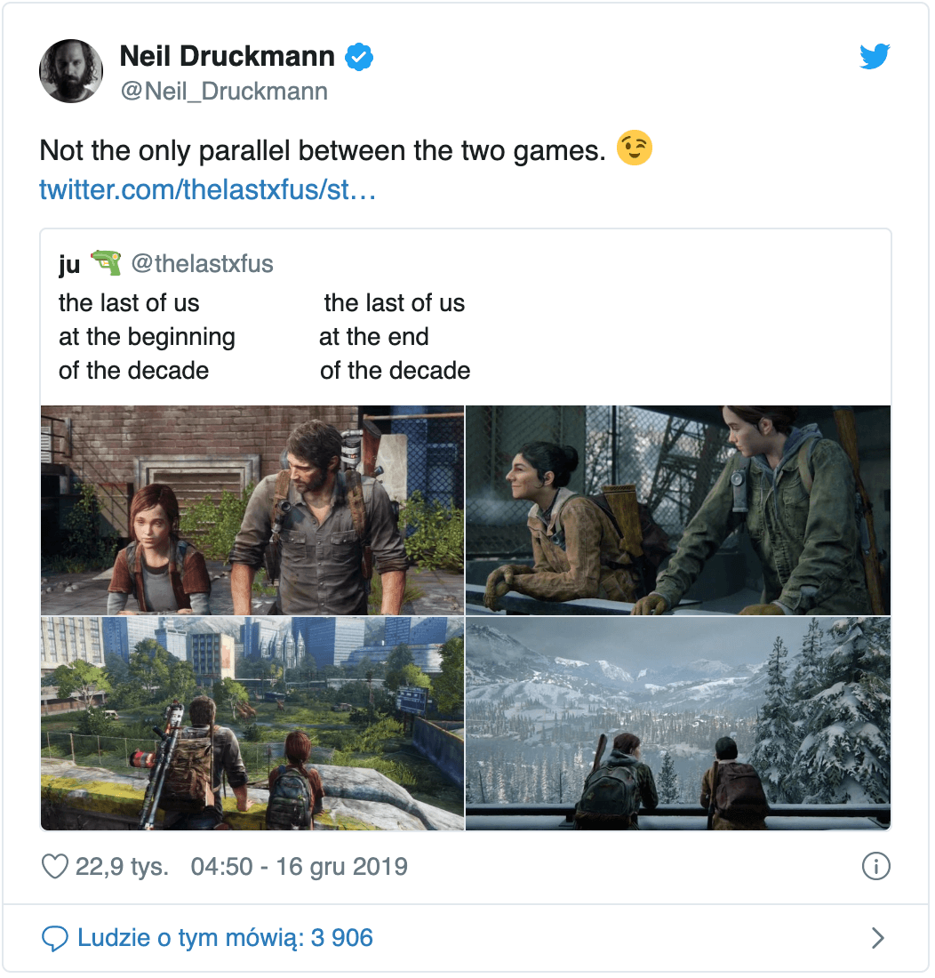 Podobieństwa pomiędzy obiema częściami The Last of Us potwierdzone