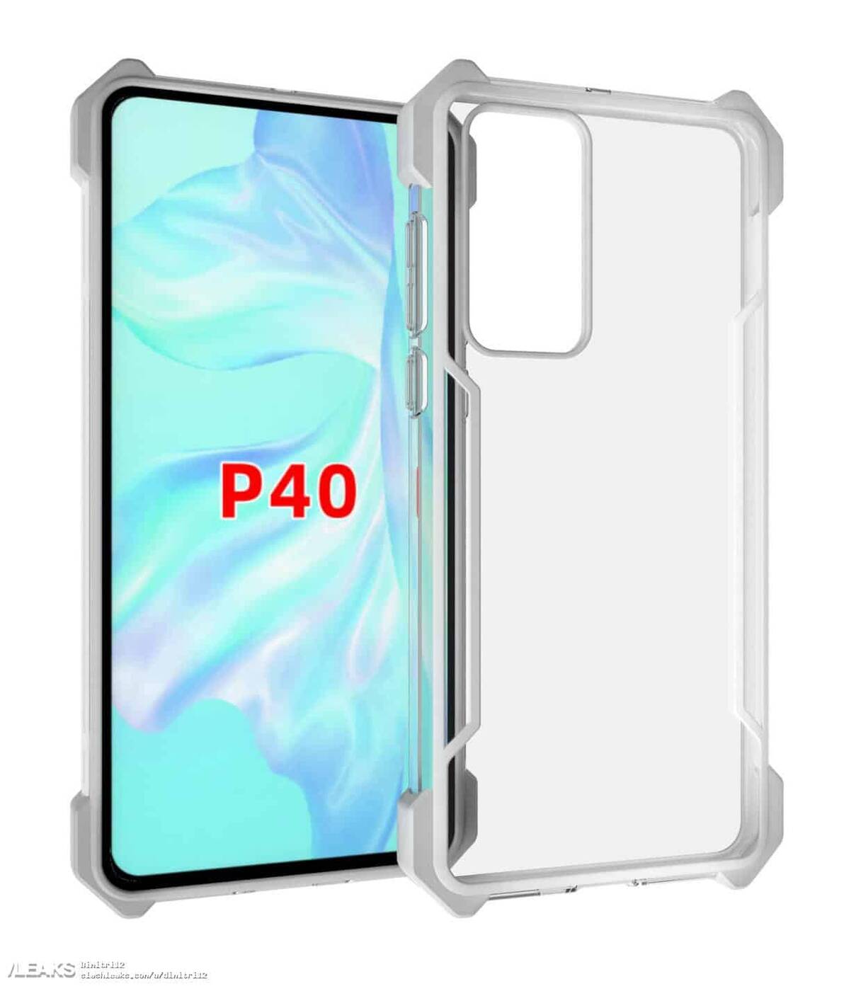 etui Huawei P40, render etui Huawei P40